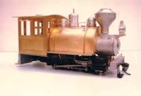 0-6-0 saddle tank with rear-entry cab and woodburner stack